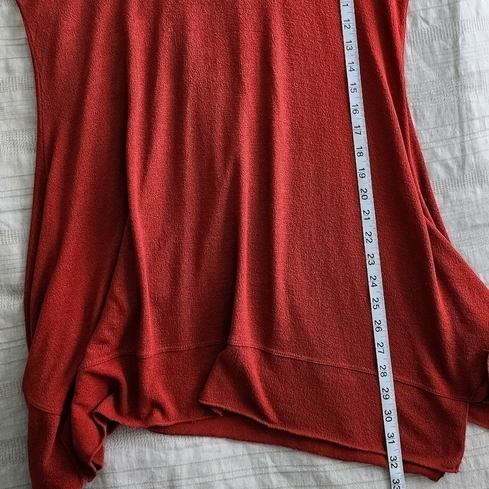 Soft Surroundings Bcall Cowl Neck Tunic Top Lagenlook Dark Red Medium - Picture 11 of 11